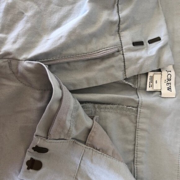 J. CREW Frankie Bermuda Blue Gray Chino Shorts 10 Style CO812 - Picture 7 of 15